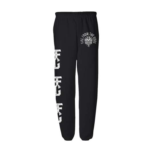 Crest Stamp Sweatpants (Black)